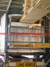 China 20 foot PP woven rice dry bulk container liners with conveyor belt loading supplier