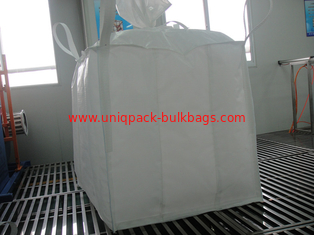 China 2 ton 4-panel baffle big Q bag , Sand / Flour / Rice Flexible FIBC Jumbo Bags supplier